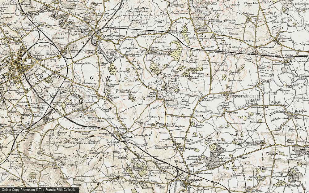 Old Map of Little Ribston, 1903-1904 in 1903-1904