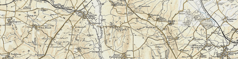 Old map of Bobble Barn in 1898-1899
