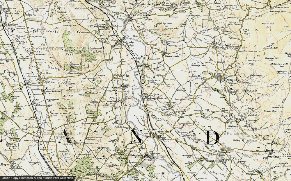Old Map of Little Salkeld, 1901-1904 in 1901-1904