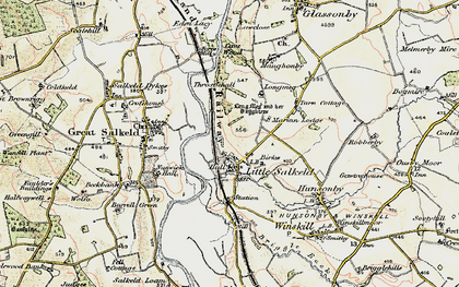 Old map of Little Salkeld in 1901-1904