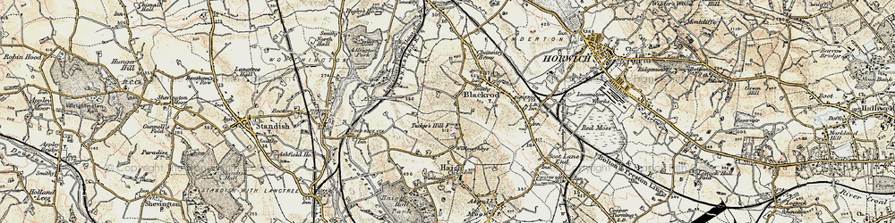 Old map of Little Scotland in 1903