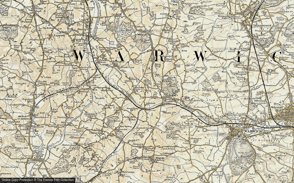 Old Map of Little Shrewley, 1901-1902 in 1901-1902