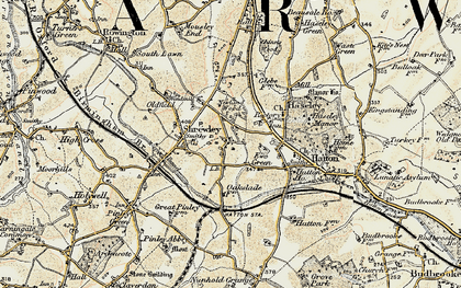 Old map of Little Shrewley in 1901-1902