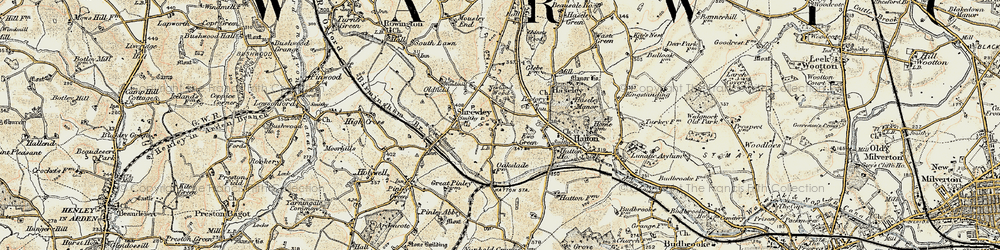 Old map of Little Shrewley in 1901-1902