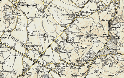 Old map of Little Shurdington in 1898-1900