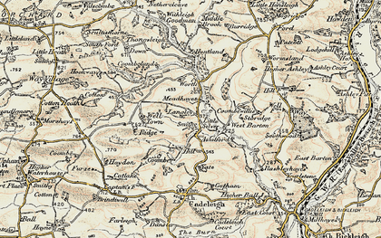 Old map of Little Silver in 1898-1900
