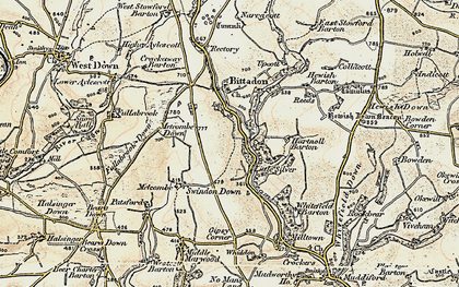 Old map of Little Silver in 1900