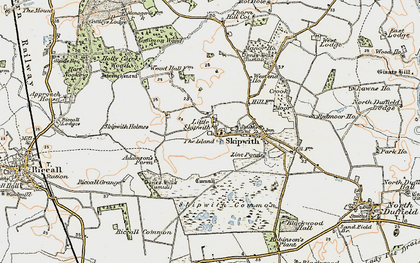 Old map of Little Skipwith in 1903