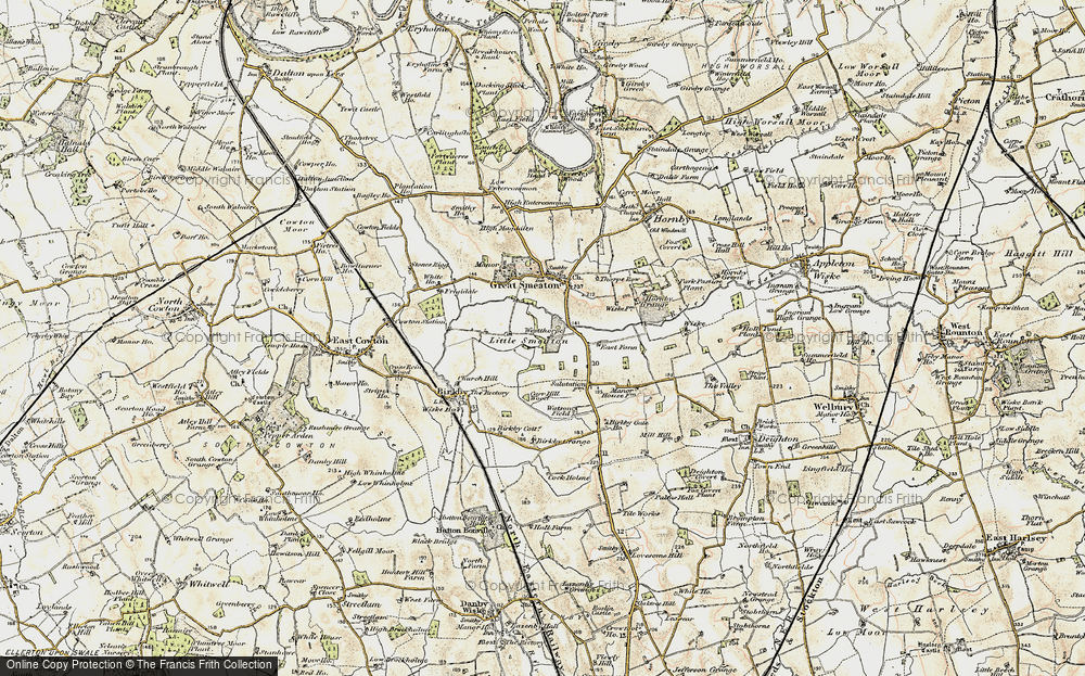 Old Map of Little Smeaton, 1903-1904 in 1903-1904