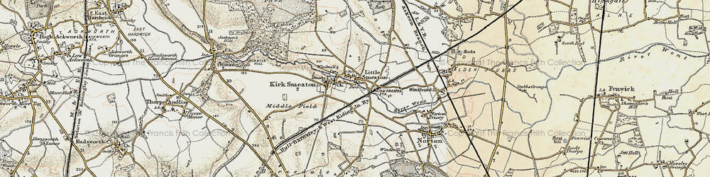 Old map of Little Smeaton in 1903