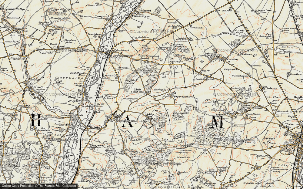 Old Map of Little Somborne, 1897-1900 in 1897-1900