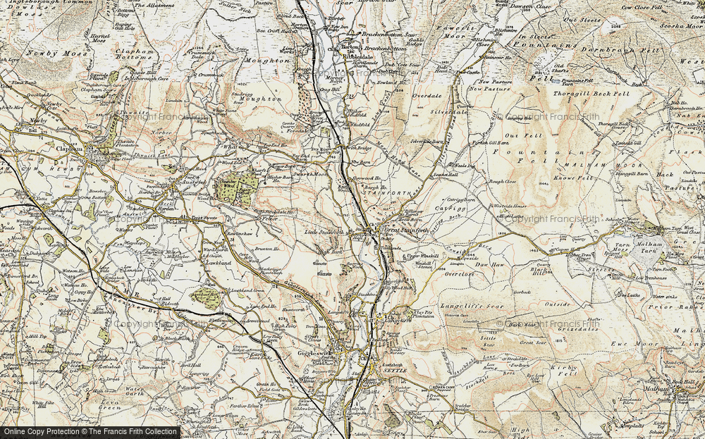 Old Map of Little Stainforth, 1903-1904 in 1903-1904