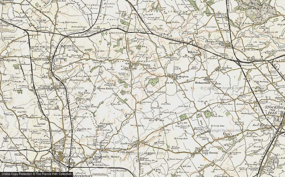 Old Map of Little Stainton, 1903-1904 in 1903-1904