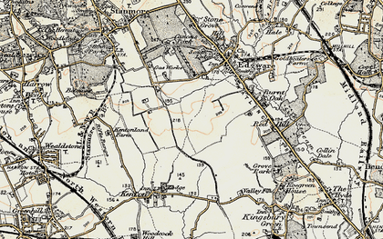 Old map of Little Stanmore in 1897-1898