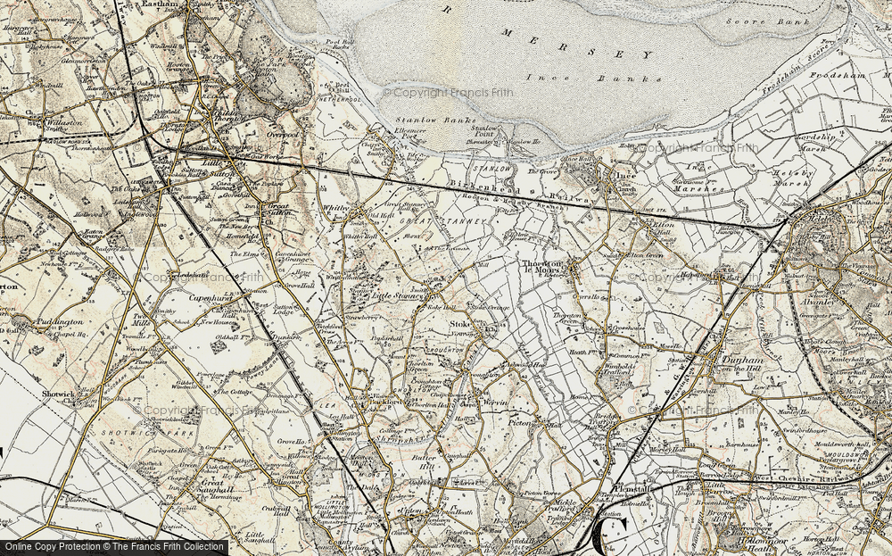 Old Map of Little Stanney, 1902-1903 in 1902-1903