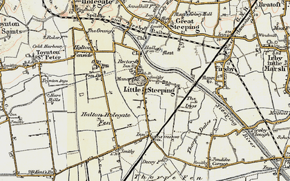 Old map of Little Steeping in 1901-1903