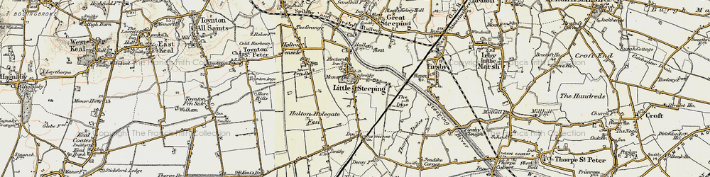 Old map of Black Horse Br in 1901-1903