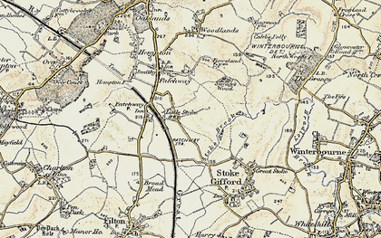 Old map of Little Stoke in 1899