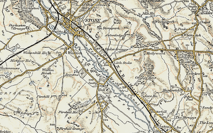 Old map of Little Stoke in 1902