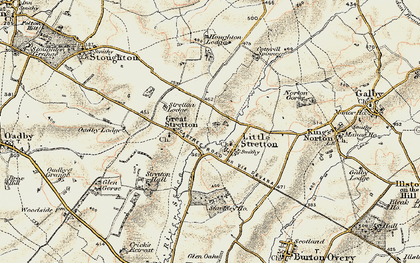 Old map of Little Stretton in 1901-1903