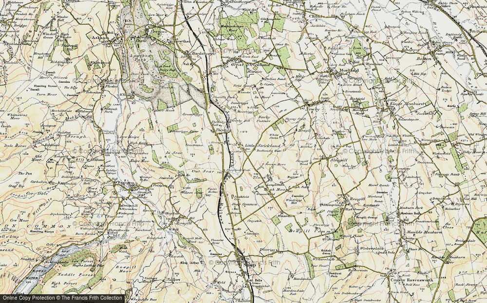 Old Map of Historic Map covering Thrimby in 1901-1904