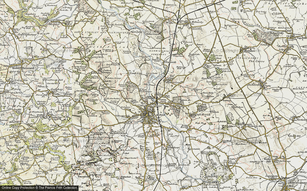 Old Map of Little Studley, 1903-1904 in 1903-1904