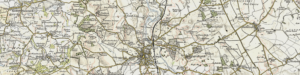 Old map of Little Studley in 1903-1904