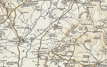 Old map of Little Sutton in 1901-1902