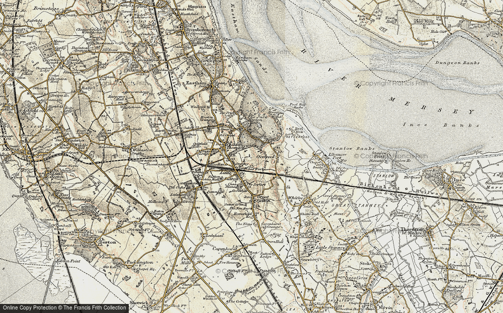 Old Map of Little Sutton, 1902-1903 in 1902-1903
