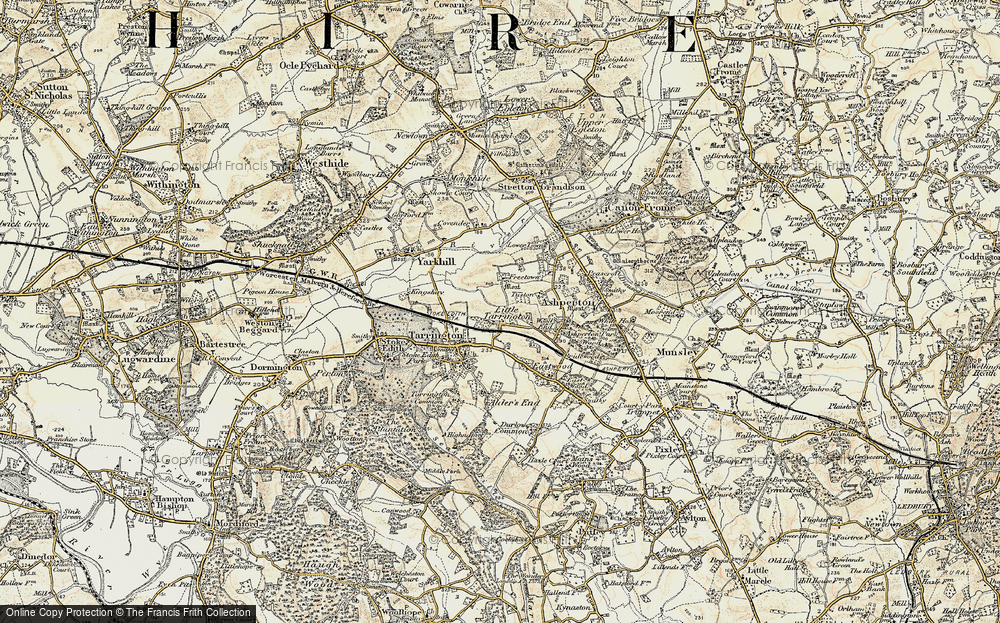 Old Map of Little Tarrington, 1899-1901 in 1899-1901