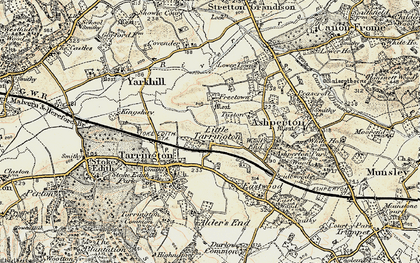 Old map of Little Tarrington in 1899-1901