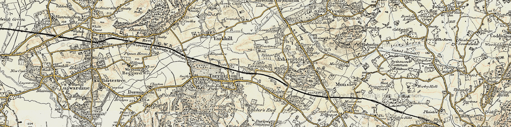 Old map of Little Tarrington in 1899-1901
