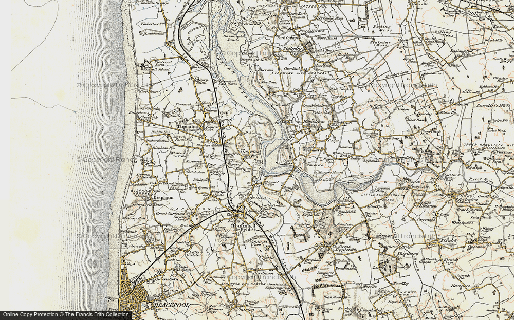Old Map of Little Thornton, 1903-1904 in 1903-1904