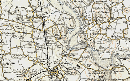 Old map of Little Thornton in 1903-1904
