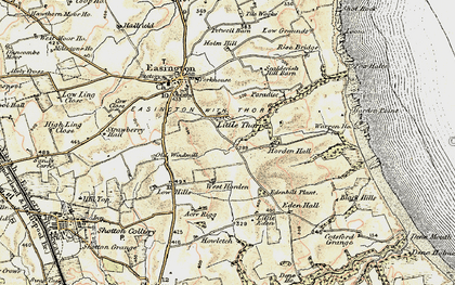 Old map of Little Thorpe in 1901-1904