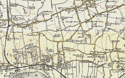 Old map of Little Thurrock in 1897-1898
