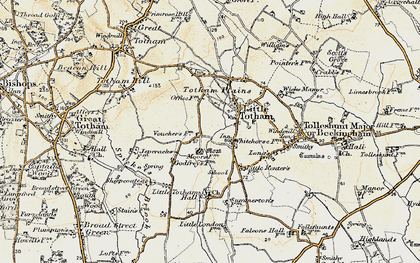 Old map of Little Totham in 1898