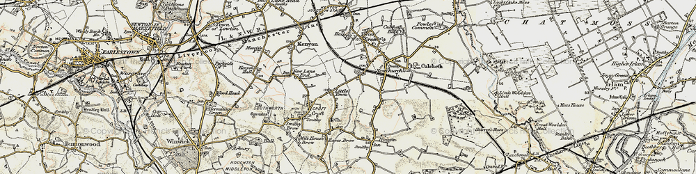 Old map of Little Town in 1903