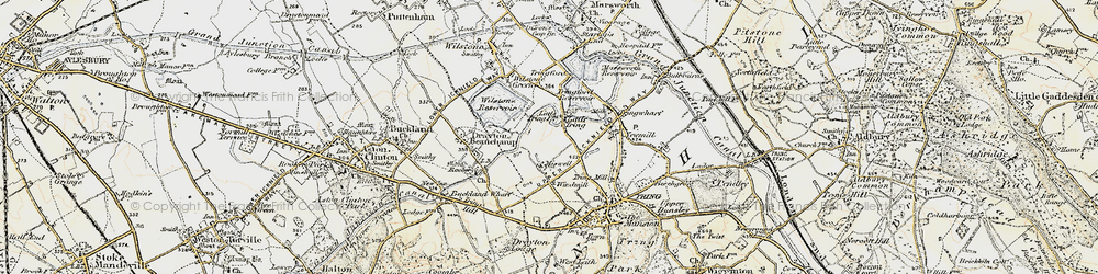 Old map of Little Tring in 1898