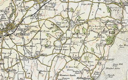 Old map of Bolton Heads in 1903-1904