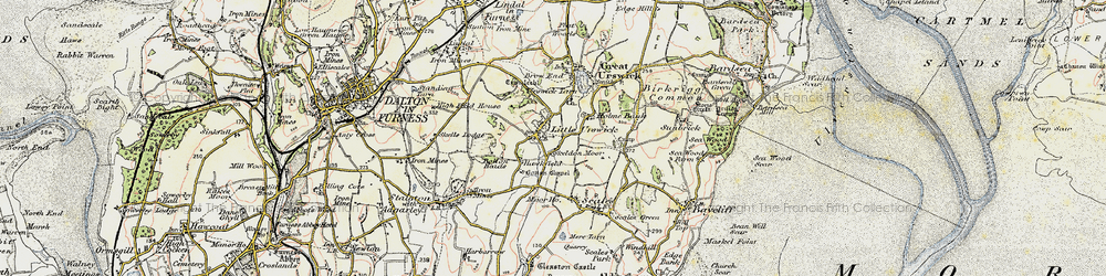 Old map of Little Urswick in 1903-1904