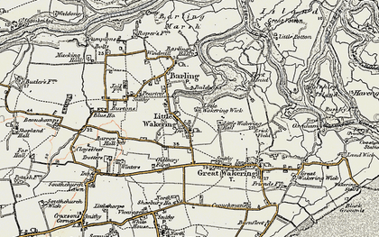 Old map of Little Wakering in 1898