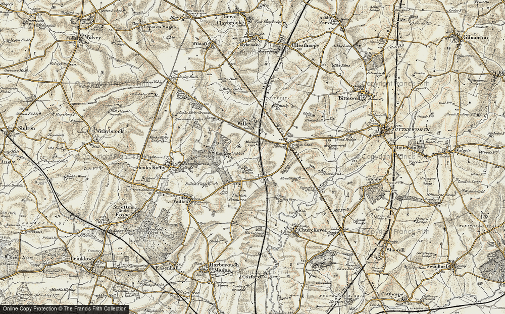 Old Map of Little Walton, 1901-1902 in 1901-1902