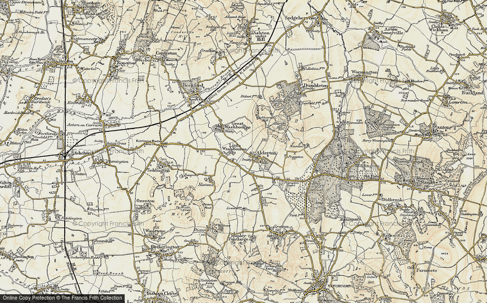 Old Map of Little Washbourne, 1899-1900 in 1899-1900