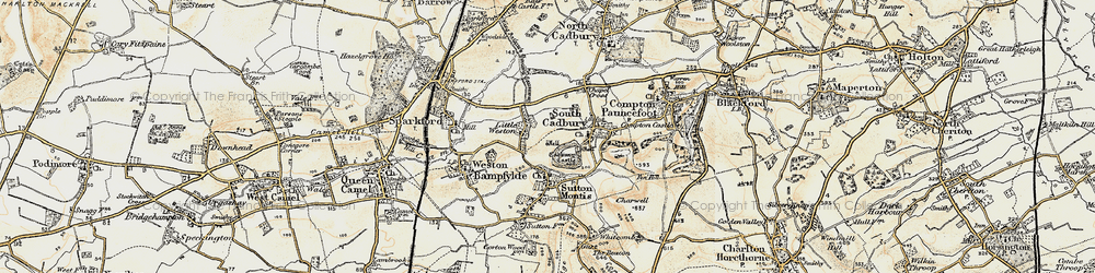 Old map of Little Weston in 1899