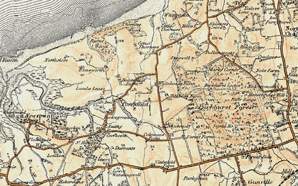 Old map of Little Whitehouse in 1899-1909