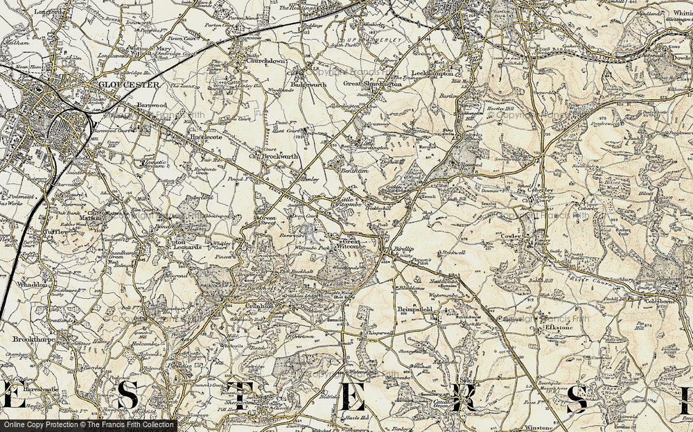 Old Map of Little Witcombe, 1898-1900 in 1898-1900