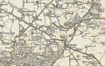 Old map of Little Witcombe in 1898-1900