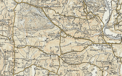 Old map of Little Witley in 1899-1902