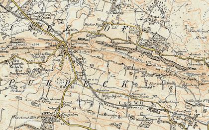 Old map of Little Woolgarston in 1899-1909
